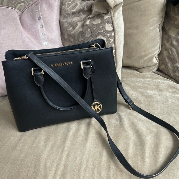 MICHAEL KORS Sutton Leather Medium Satchel Handbag - Picture 7 of 7